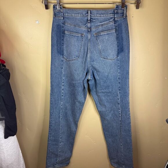 Abercrombie & Fitch Ultra High Rise 90’s Straight Leg Denim Jean Size 32/14L - Picture 5 of 5